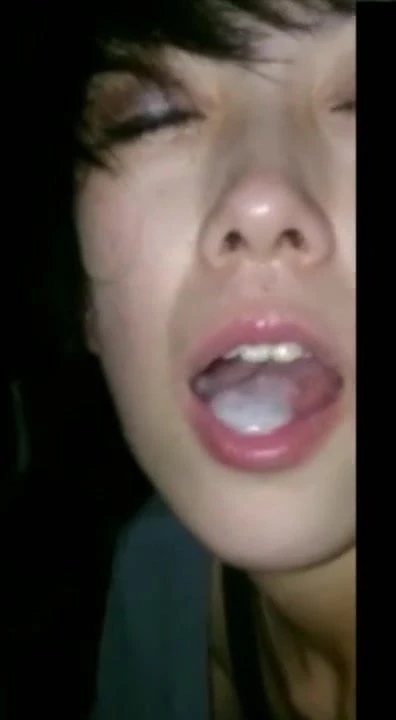 amateur japanese cum in mouth