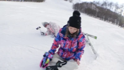 College students who came to the circle training camp Vivid video of a winter angel only for a short period of time